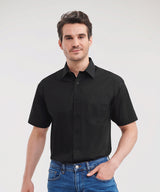 Short sleeve polycotton easycare poplin shirt — lifestyle