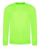 Long sleeve cool T — Electric Green