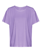 Women’s open back T — Digital Lavender