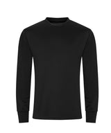Long sleeve active T — Jet Black