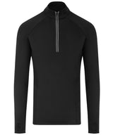 Cool Flex long half-zip top — Jet Black