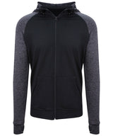 Cool contrast zoodie — Black/Black Slate Melange