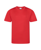 Kids cool smooth T — Fire Red