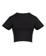 Women’s recycled cropped T — Jet Black*