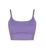 Women’s recycled tech sports bra — Digital Lavender