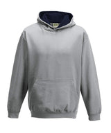 Kids varsity hoodie — Heather Grey/French Navy