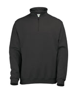Sophomore ¼ zip sweatshirt — Jet Black