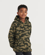 Kids camo hoodie — lifestyle