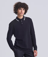 Long sleeve tipped 100 polo — lifestyle