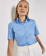 Business blouse short-sleeved (tailored fit) — lifestyle