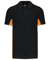 Flags short sleeve bi-colour polo shirt — lifestyle