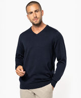 Men's V-neck jumper — lifestyle