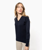 Ladies' V-neck jumper — lifestyle