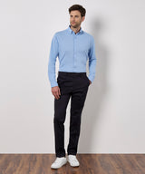 Long sleeve Superwash® 60° piqué shirt (tailored fit) — lifestyle