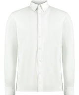 Long sleeve Superwash® 60° piqué shirt (tailored fit) — White