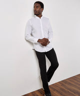 Mandarin collar shirt long-sleeved (tailored fit) — lifestyle