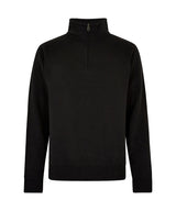 Regular fit ¼-zip sweatshirt — Black