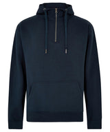Regular fit 1/4 zip hoodie — Navy