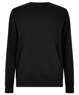 Regular fit piqué sweatshirt — Black