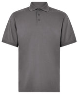 Regular fit Superwash® 60° Jersey polo — Charcoal Solid