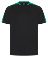 Unisex team t-shirt — Black/Emerald