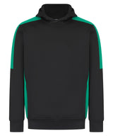 Adults’ team hoodie — Black/Emerald