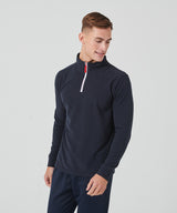 ¼ zip long sleeve fleece piped — lifestyle