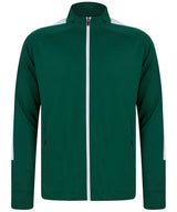 Kids knitted tracksuit top — Bottle/White