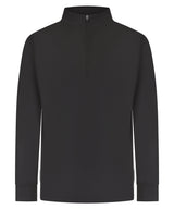 ¼-Tracksuit top — Black