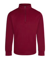 ¼-Tracksuit top — Burgundy