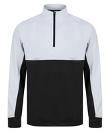 Kids ¼-tracksuit top — Black/White