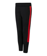 Kids knitted tracksuit pants — Black/Red