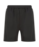 Knitted shorts with zip pockets — Black/Gunmetal