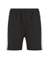 Knitted shorts with zip pockets — Black/White