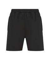 Kids knitted shorts with zip pockets — Black