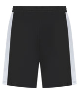 Kids knitted shorts with zip pockets — Black/White