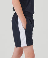 Kids knitted shorts with zip pockets — lifestyle
