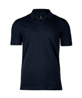 Harvard v-neck – stretch deluxe polo — Dark Navy
