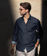 Torrance modern fit – raw and stylish denim shirt — lifestyle