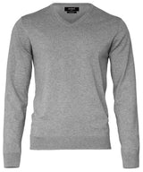 Brighton – elegant v-neck knit — Grey