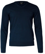 Brighton – elegant v-neck knit — Navy