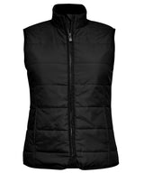 Women’s Hudson – horizontal quilted gilet — Black