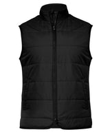 Hudson – horizontal quilted gilet — Black