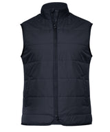 Hudson – horizontal quilted gilet — Dark Navy