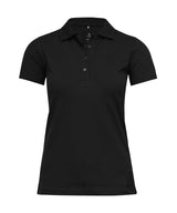 Women’s Harvard classic – stretch deluxe polo — Black