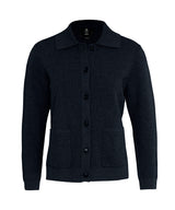 Women’s Wilton – refined Milano knit overshirt — Navy