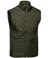 Camden – diamond quilted gilet — Olive