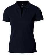Women’s Harvard v-neck – stretch deluxe polo — Dark Navy