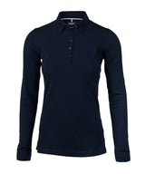 Women’s Carlington – deluxe long sleeve polo — Dark Navy