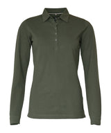 Women’s Carlington – deluxe long sleeve polo — Olive